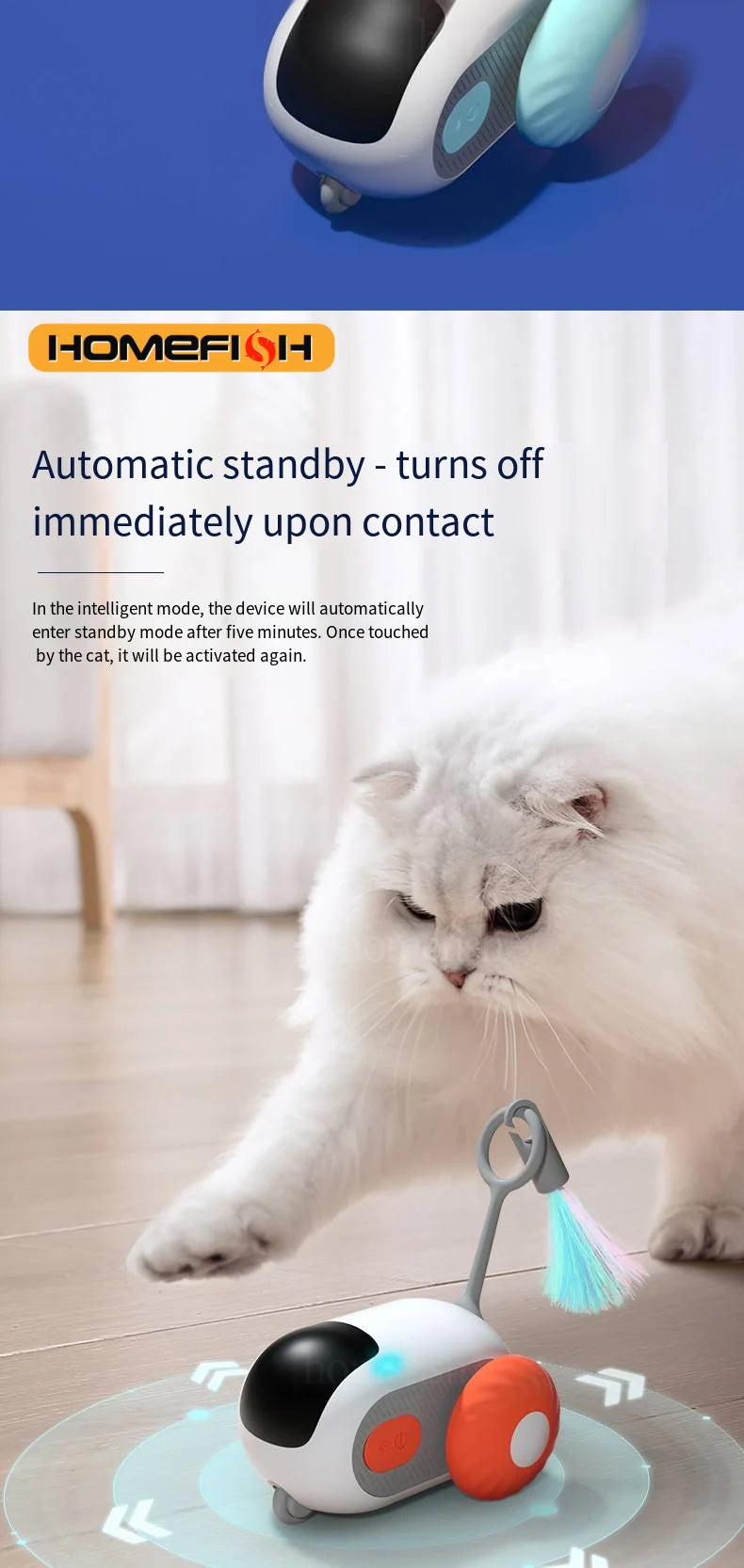 Smart Interactive Pet Chase Car
