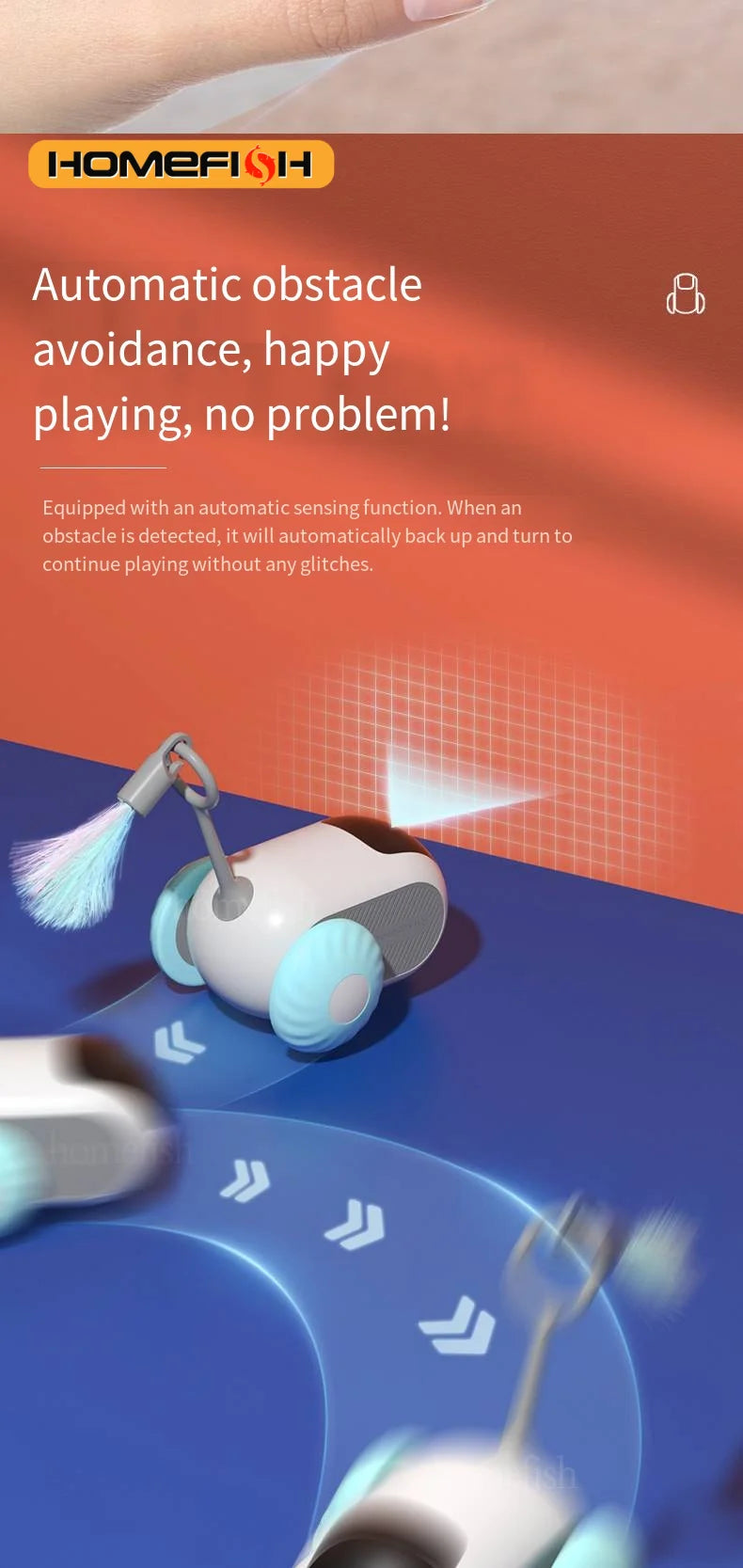 Smart Interactive Pet Chase Car