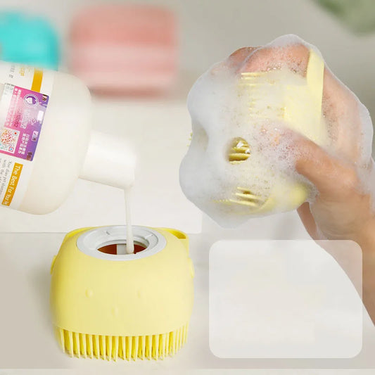 2-in-1 Silicone Pet Bath Brush